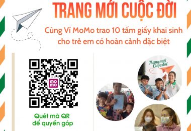 Join hands with MoMo E-Wallet to give the new life pages to 10 vulnerable children