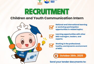 MSD RECRUITS COMMUNICATION INTERN FOR THE CHILDREN AND YOUTH PROGRAM (CYCI)