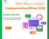 MSD Recruitment: Communication Officer (CO)