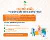 Thông báo mời thầu: Thi công xây dựng công trình: Trường PTDT TH&THCS A Vao và Trường TH&THCS A Bung, Hạng mục: Lát sân  trường PTDT TH&THCS A Vao; xây mới 01 phòng học chức năng và hạng mục phụ trợ điểm trường Cựp, sửa chữa 05 phòng và hạng mục phụ trợ điểm trường La Hót của trường TH & THCS A Bung, huyện Đakrông, tỉnh Quảng Trị.
