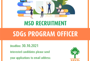 Recruitment: SDGs Program Officer 2021