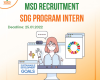 MSD Recruitment: SDG Program Intern