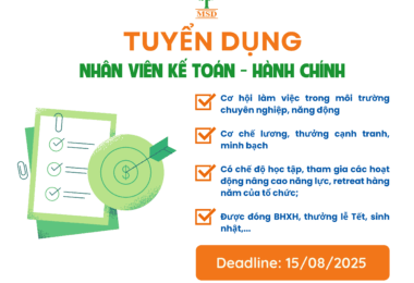 TUYỂN DỤNG VỊ TRÍ NHÂN VIÊN KẾ TOÁN – HÀNH CHÍNH