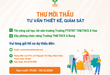 THƯ MỜI THẦU THIẾT KẾ, GIÁM SÁT THI CÔNG